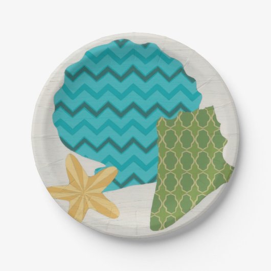 Shell Pattern II Papieren Bordje (Voorkant)