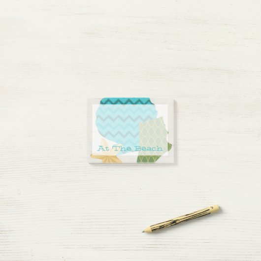 Shell Pattern II Post-it® Notes (Op bureau)