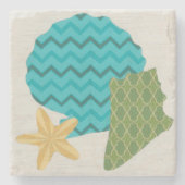 Shell Pattern II Stenen Onderzetter (Voorkant)