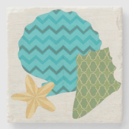 Shell Pattern II Stenen Onderzetter (Voorkant)