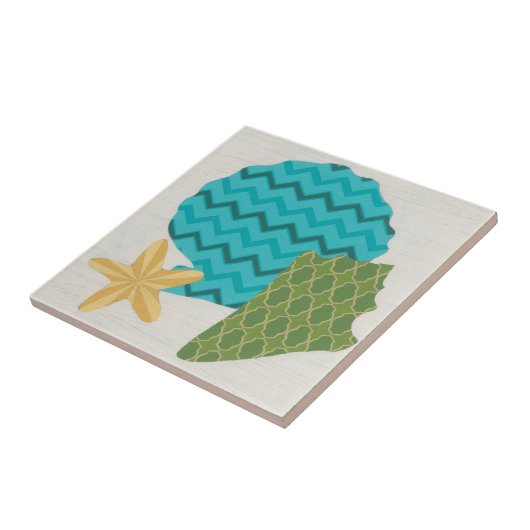 Shell Pattern II Tegeltje (Zijkant)