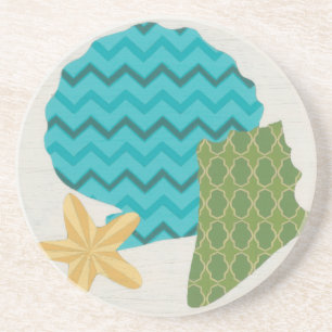 Shell Pattern II Zandsteen Onderzetter