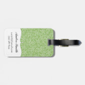 Shell Pattern on Spotted Background Bagagelabel (Achterkant horizontaal)