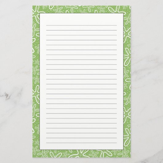 Shell Pattern on Spotted Background Briefpapier (Voorkant)