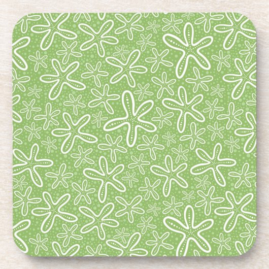 Shell Pattern on Spotted Background Drankjes Onderzetter (Voorkant)