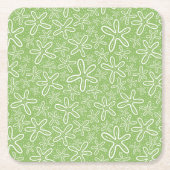 Shell Pattern on Spotted Background Kartonnen Onderzetters (Voorkant)