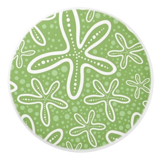 Shell Pattern on Spotted Background Keramische Knop (Voorkant)