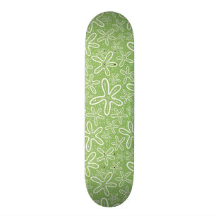 Shell Pattern on Spotted Background Skateboard