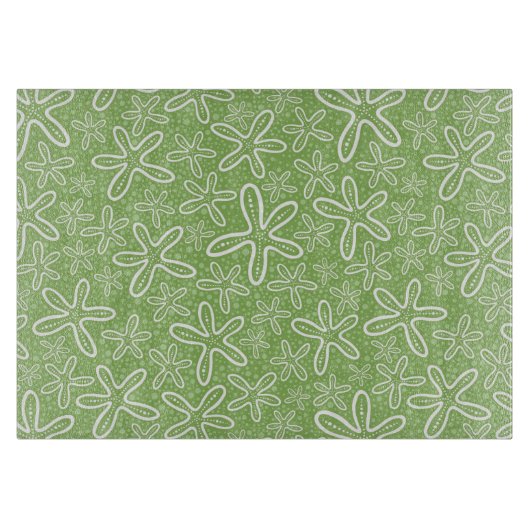 Shell Pattern on Spotted Background Snijplank (Voorkant)