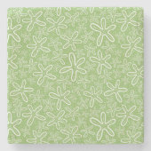 Shell Pattern on Spotted Background Stenen Onderzetter (Voorkant)