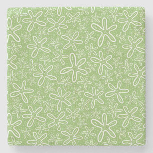 Shell Pattern on Spotted Background Stenen Onderzetter