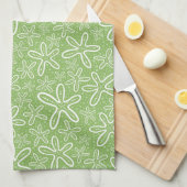 Shell Pattern on Spotted Background Theedoek (Quarter Fold)