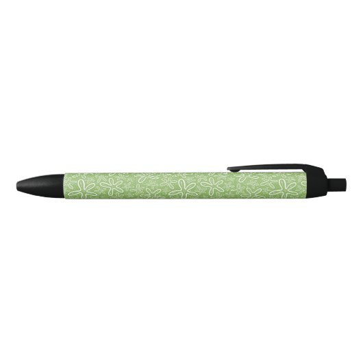 Shell Pattern on Spotted Background Zwarte Inkt Pen (Bovenkant)