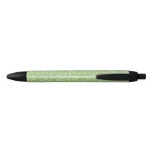 Shell Pattern on Spotted Background Zwarte Inkt Pen (Achterkant)