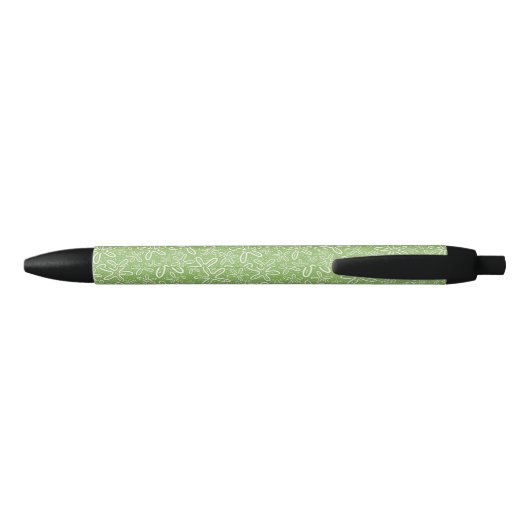 Shell Pattern on Spotted Background Zwarte Inkt Pen (Achterkant)