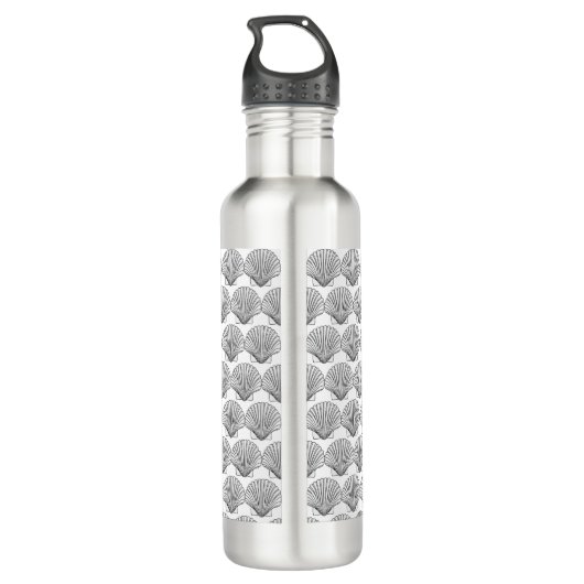 Shell Pattern Waterfles (Achterkant)