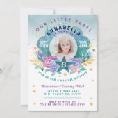 Shell Peal under the Zee Photo Birthday Invitation Kaart (Voorkant)