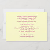 Shell Pink Debutante Ball Uitnodiging (Achterkant)