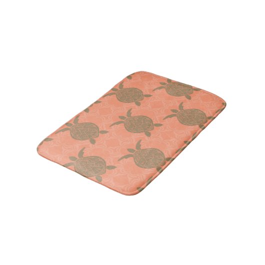 Shell Pink Zee Turtle Bath Mat (Gekanteld)