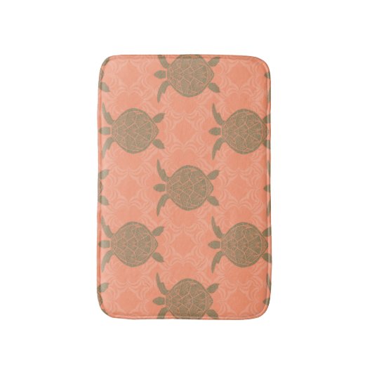 Shell Pink Zee Turtle Bath Mat (Voorkant Verticaal)