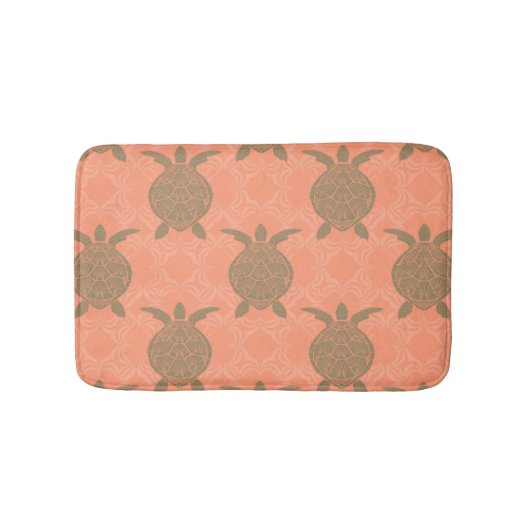 Shell Pink Zee Turtle Bath Mat (Voorkant)