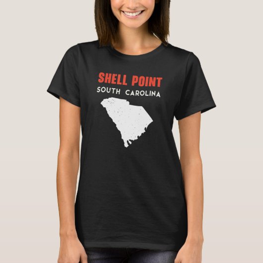 Shell Point and Arcadia South Carolina USA State A T-shirt (Voorkant)