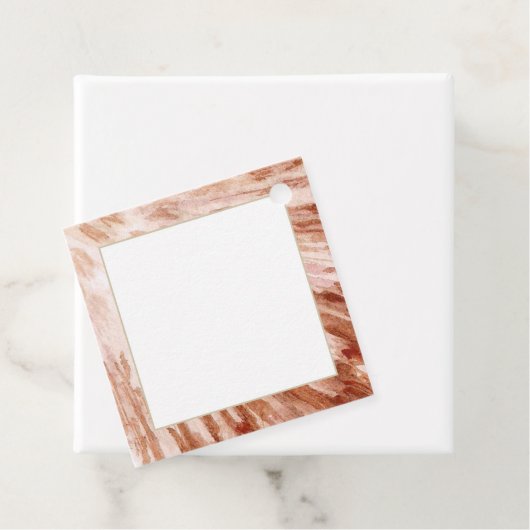 Shell Print Border Gift Label (In situ)