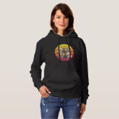 Shell Retro Sunset Mussel Clam Seashell Shells Hoodie (Voorkant volledig)