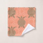 Shell roze Zee Draaidoekset Bad Handdoek (Wasdoekje)