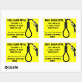 SHELL SARUP RETAIL RECHTHOEKIGE STICKER (Vel)
