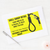 SHELL SARUP RETAIL RECHTHOEKIGE STICKER (Envelop)