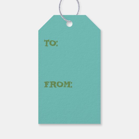 Shell Seagrass Bubble Escape Gift Label Cadeaulabel (Achterkant)