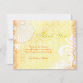 Shell & Seahorse Beach Wedding Bedankt (Voorkant)