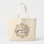 Shell Seeker jumbo canvas tas (Voorkant)