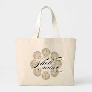Shell Seeker jumbo canvas tas