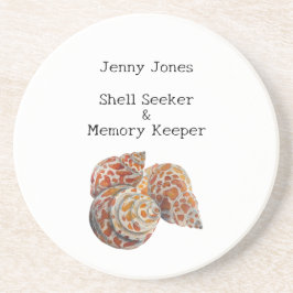 Shell Seeker Zandsteen Onderzetter