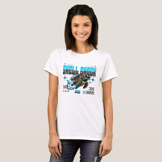 Shell Shock Turbo Turtle T-shirt (Voorkant volledig)