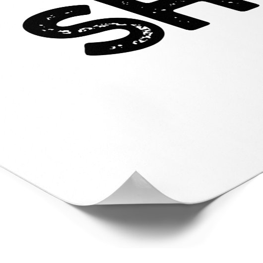 Shell Shocked Funny Seashell Pun Poster (Hoek)