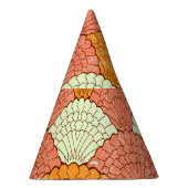 Shell spektakel: Abstracte Zeeen Feesthoedjes (Rechts)