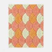 Shell spektakel: Abstracte Zeeen Fleece Deken (Voorkant)