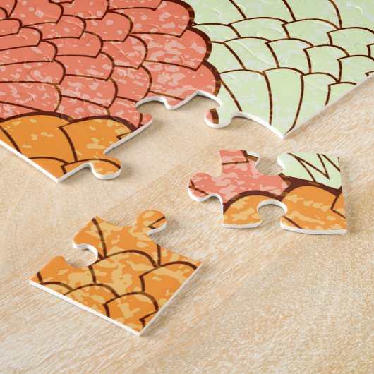 Shell spektakel: Abstracte Zeeen Legpuzzel (Zijkant)