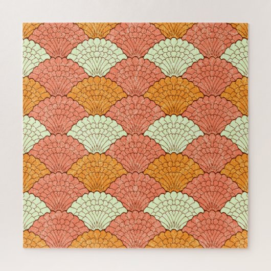 Shell spektakel: Abstracte Zeeen Legpuzzel (Verticaal)
