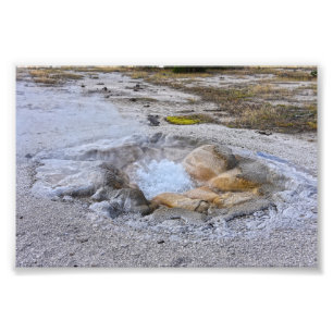 Shell Spring in Yellowstone National Park, Wyoming Foto Afdruk