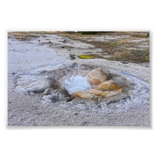 Shell Spring in Yellowstone National Park, Wyoming Foto Afdruk (Voorkant)