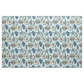 Shell Starfish Zee Nautical Pattern  Blue Stof (Fat Quarter)