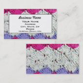 Shell Stitch van breiwerk Visitekaartje (Voorkant / Achterkant)