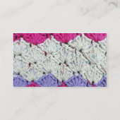 Shell Stitch van breiwerk Visitekaartje (Achterkant)