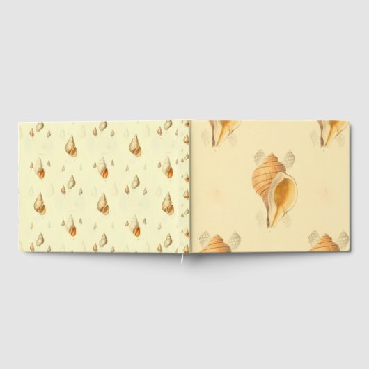 shell strand art ontwerp heldere zon gastenboek (Volledig)