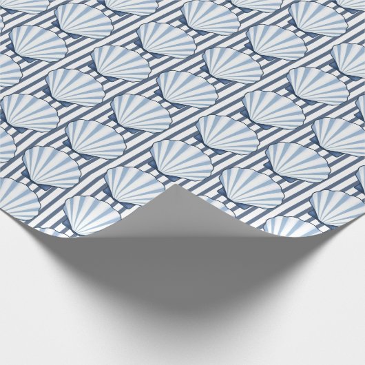 Shell Stripe Elegance! Cadeaupapier (Hoek)