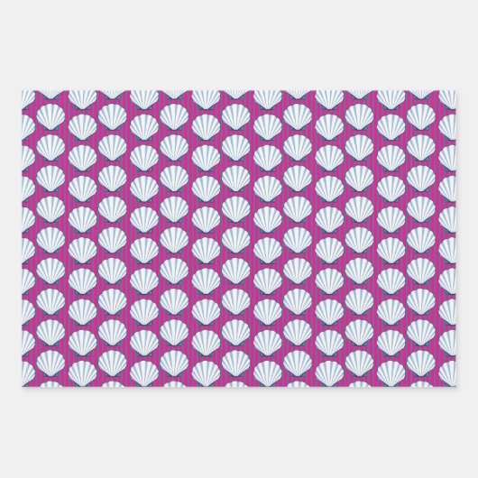 Shell Stripe Elegance! Inpakpapier Vel (Voorkant 3)